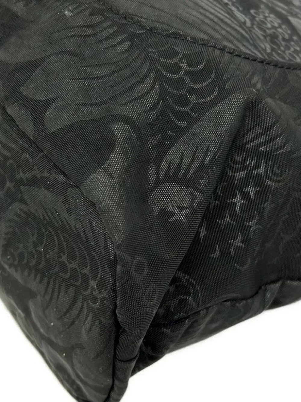 Kipling Black Nylon Jacquard Shoulder Bag